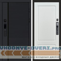 Дверь входная Termo Door  Smart (Смарт) Black Line Марсель Белый софт
